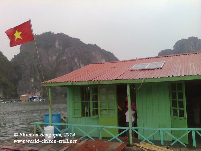 A floating school, Halong Bay, Vietnam