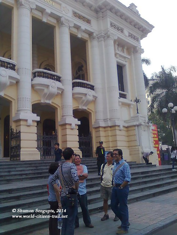 In front of the National Opera House, Hanoi