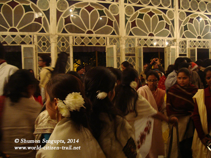25th December At the end of the Crista Utsav (Christmas Celebrations) in the Shantiniketan temple.