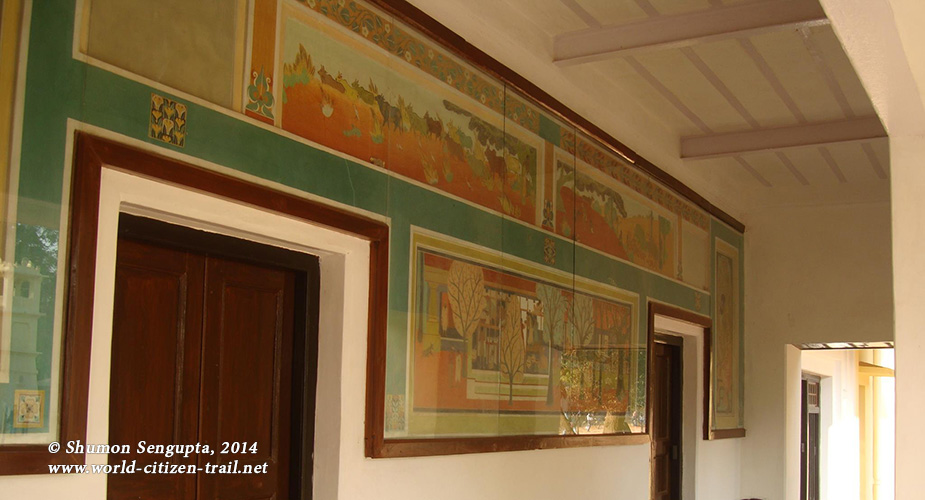 Frescoes at Patha Bhavan..