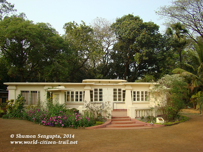 One of the houses in the Uttarayan complex where Tagore lived.