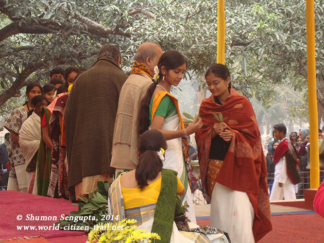 Patha Bnavan and Shikkha Satra Convocation at the Amra Kunja.