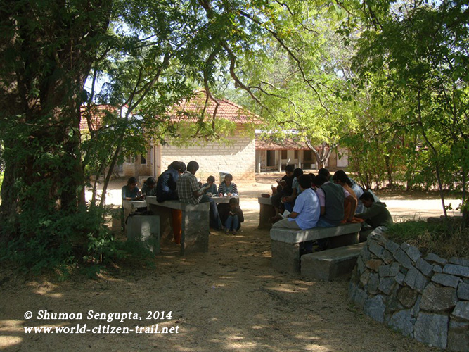 School without walls at Rishi Valley School.