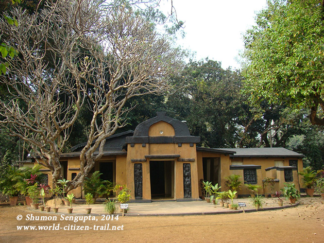 Shyamali - one of the houses in the Uttarayan complex where Tagore lived.